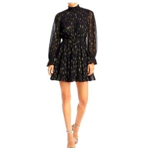 AQUA Black & Gold Dress